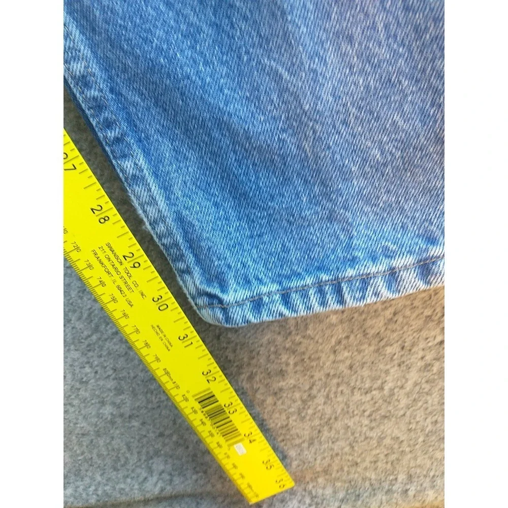 Wrangler Premium Quality Mens Straight Leg Jeans Medium Wash Blue Denim 34x31